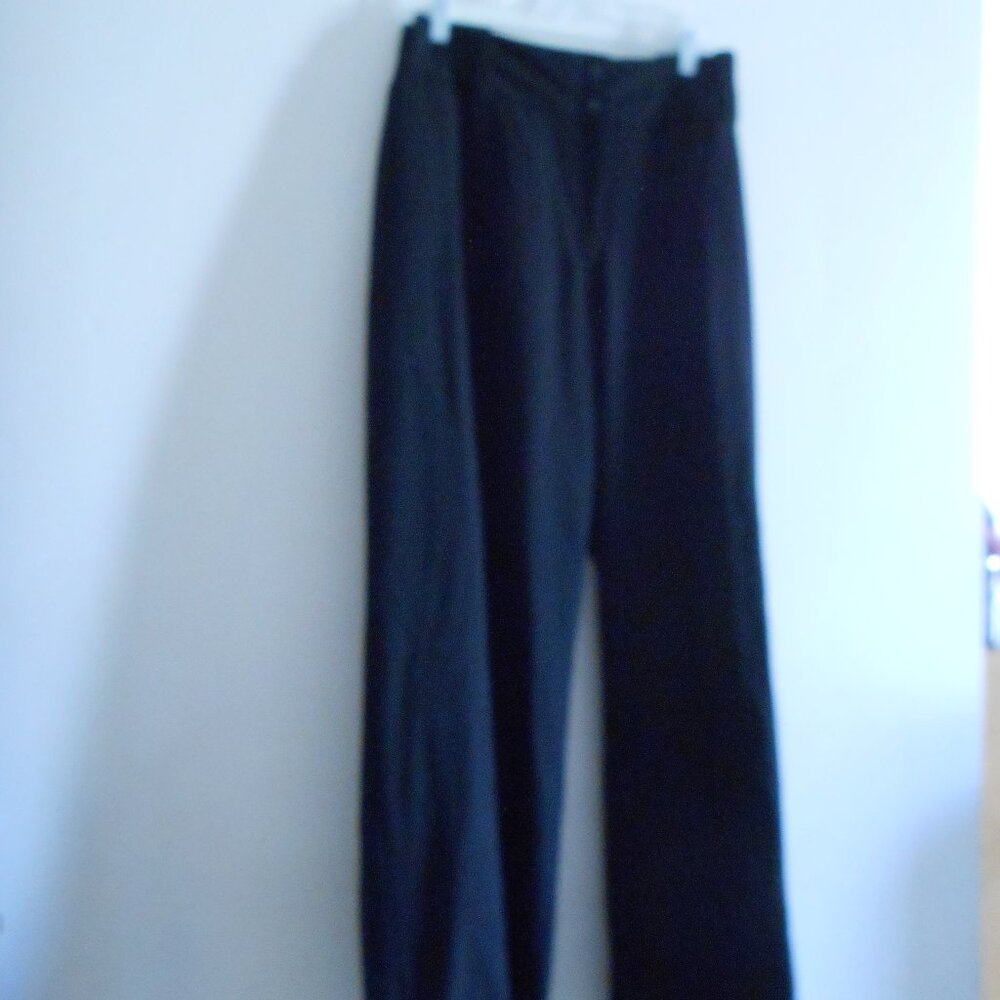Lane Bryant Wide Leg Cuffed Slacks, Black, Size 22R